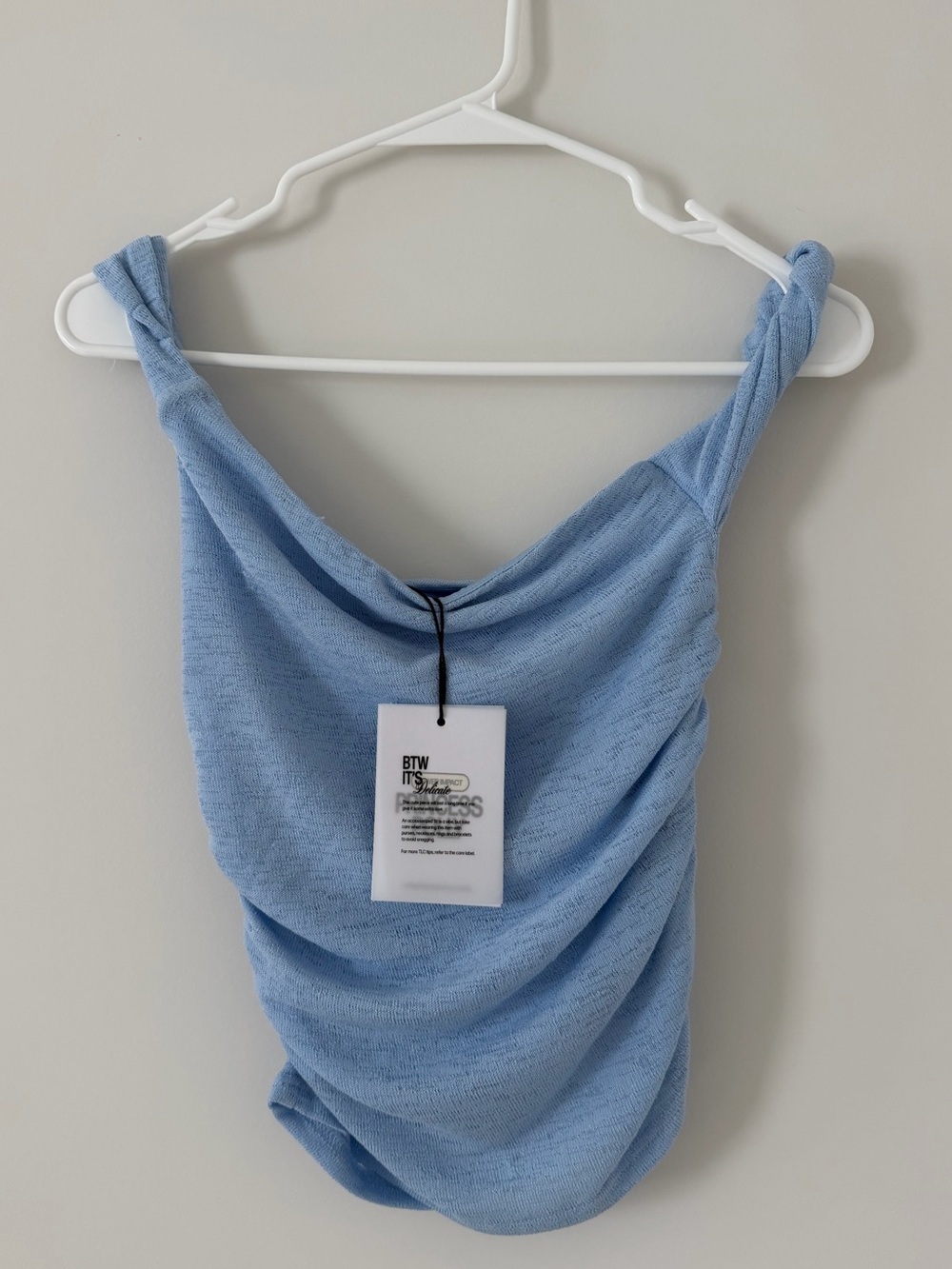 Princess Polly Messenger One Shoulder Top Blue Women’s Small NWT - Picture 2 of 7